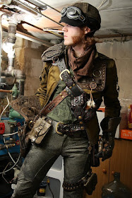 steampunk costumes guard coat