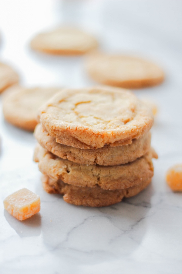 These crunchy Triple Ginger Cookies are light and crispy and packed with flavor. Three types of ginger inside - fresh, ground, and crystallized - gives these cookies the perfect little kick!