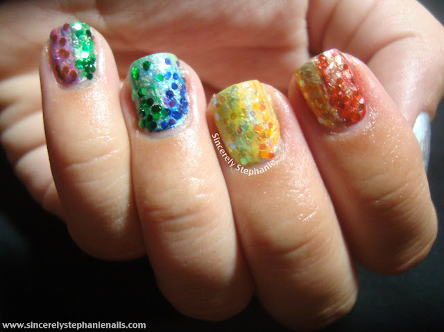 31 day nail art challenge rainbow