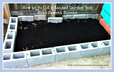 Life Lived Intentionally: How to Build a Raised Garden Bed with Cement