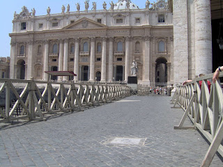 A stone tablet marks the spot outside St Peter's Basilica where  Mehmet Ali Agca attempted to kill Pope John Paul II in 1981