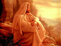 Foto de Jesus em meditação