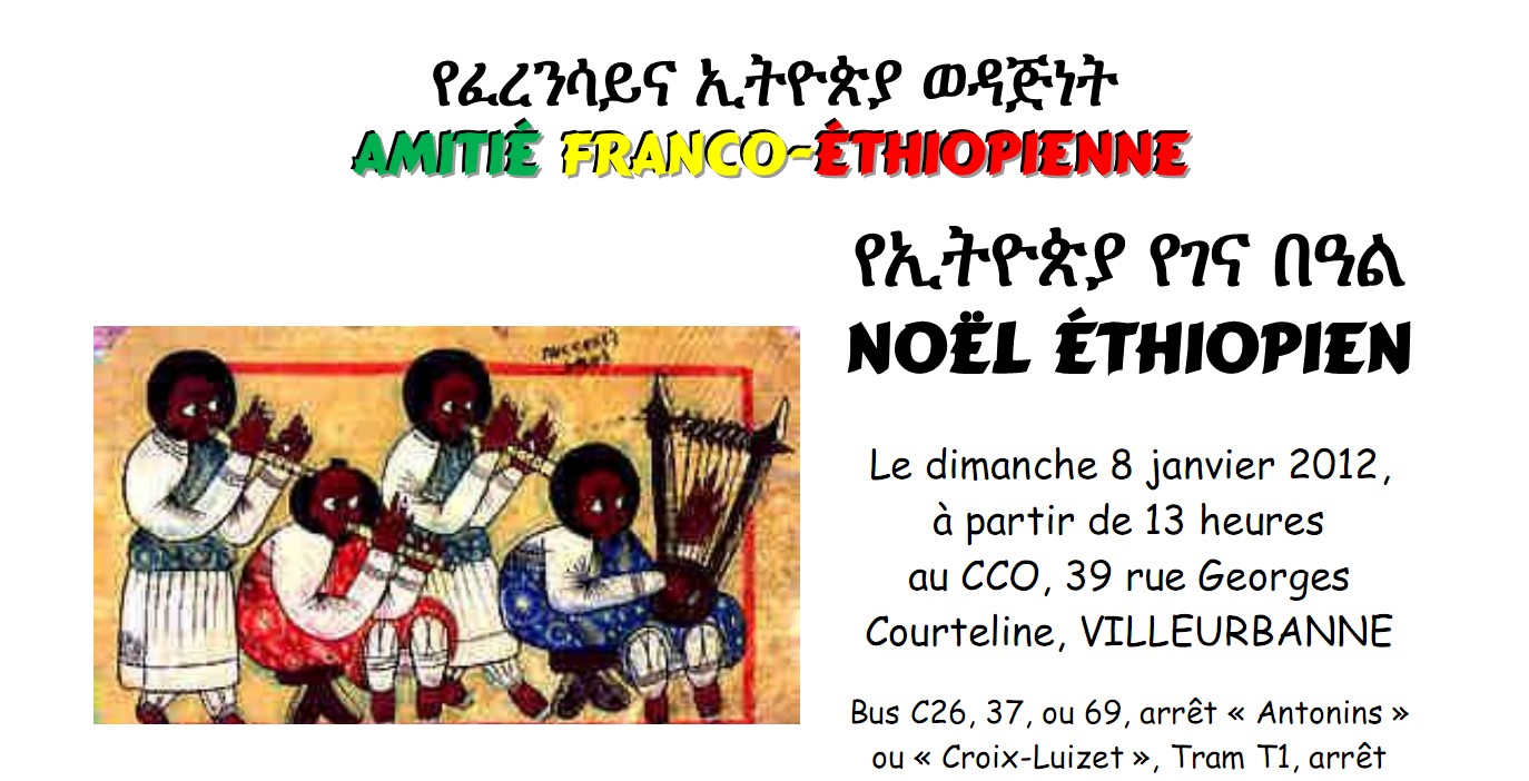 dépêches [FETE] Noël Éthiopien le dimanche 8 janvier à