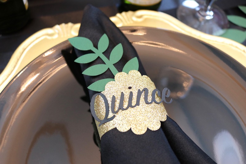 DIY napkin rings with Cricut Explore Air 2 LAURA'S little PARTY