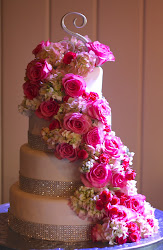 cake pink fresh flowers sparkles dreams every cakes