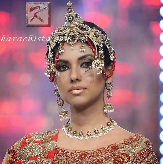 Pakistani Bridal Hair and Beauty Trends 2014 from fashion week - Nabila for Ali Xeeshan