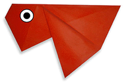 Hướng dẫn cách gấp con Cá Vàng bằng giấy đơn giản - Xếp hình Origami với Video clip 