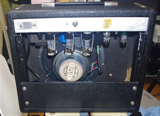 Rear view of the amplifier