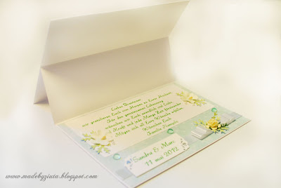 kartki okolicznościowe kartka weselna ślub kartka typu składaczek barbara wójcik