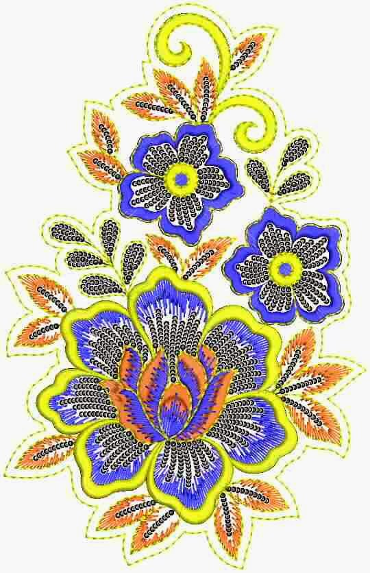 EmbDesignTube Beautifully Art Embroidered Patches Designs