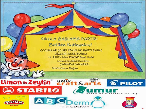 "Şimdi Okullu Olduk" Çocuk Partisi, (Çocuklar Şehri, Ankara, 19 Ekim 2014)