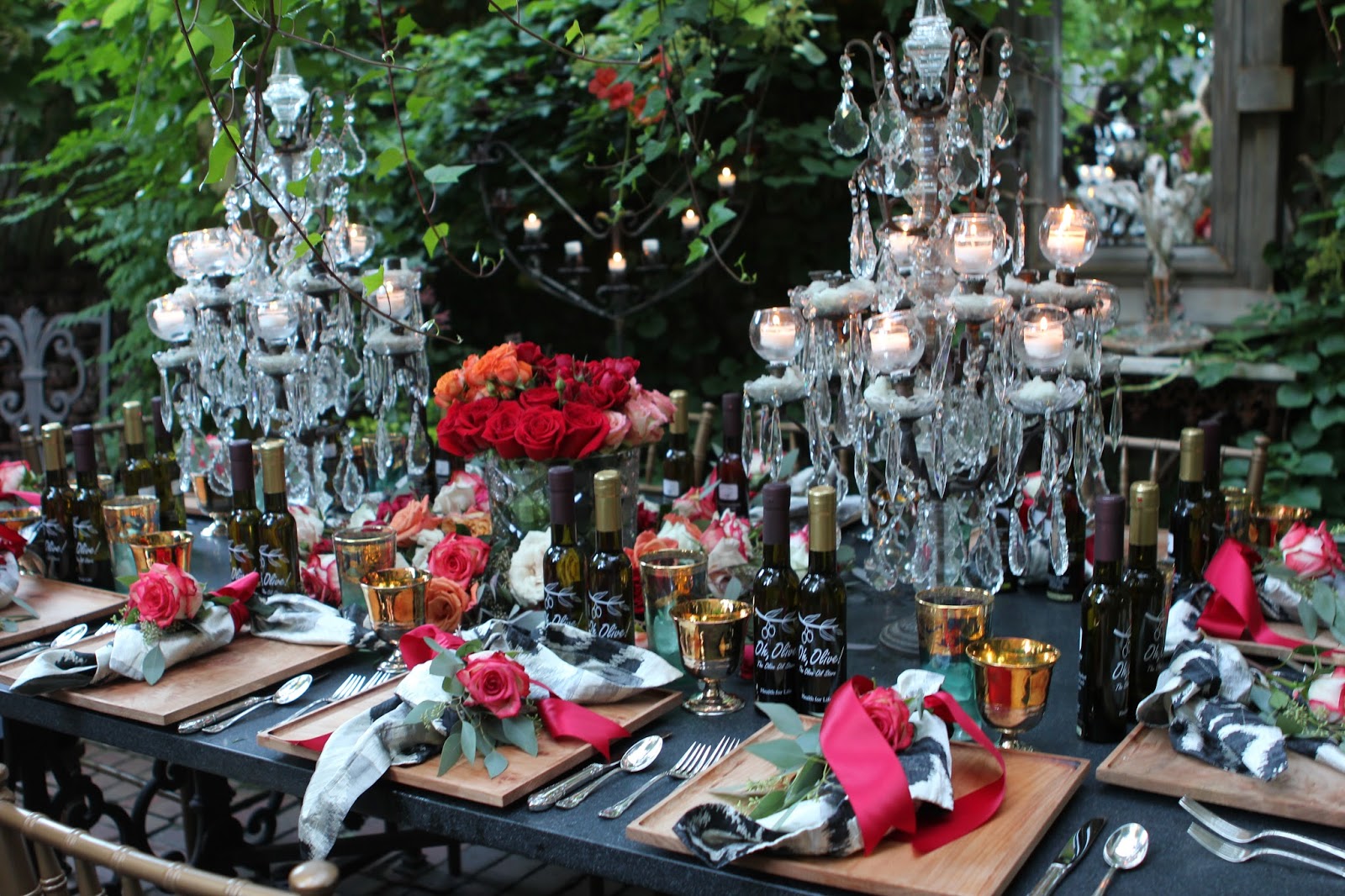 Romancing the Home Magical Dinner in Chicago Courtyard