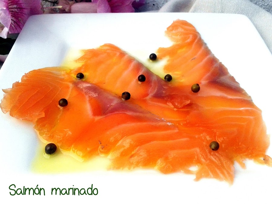 Salmón marinado