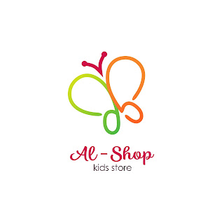 DESAIN LOGO ONLINE SHOP BAJU ANAK, AL-SHOP - Kebun Design: Branding