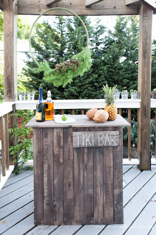 Diy Tiki Bar Brooklyn Limestone Diy Tiki Bar Brooklyn Limestone, How To Make An Outdoor Tiki Bar