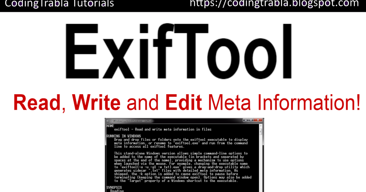 exiftool example clear metadata