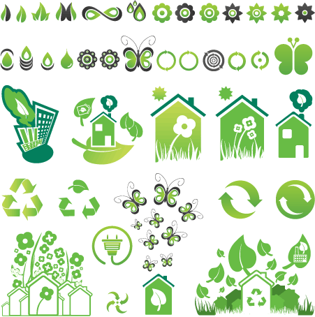 Iconos de Ecología - Vector