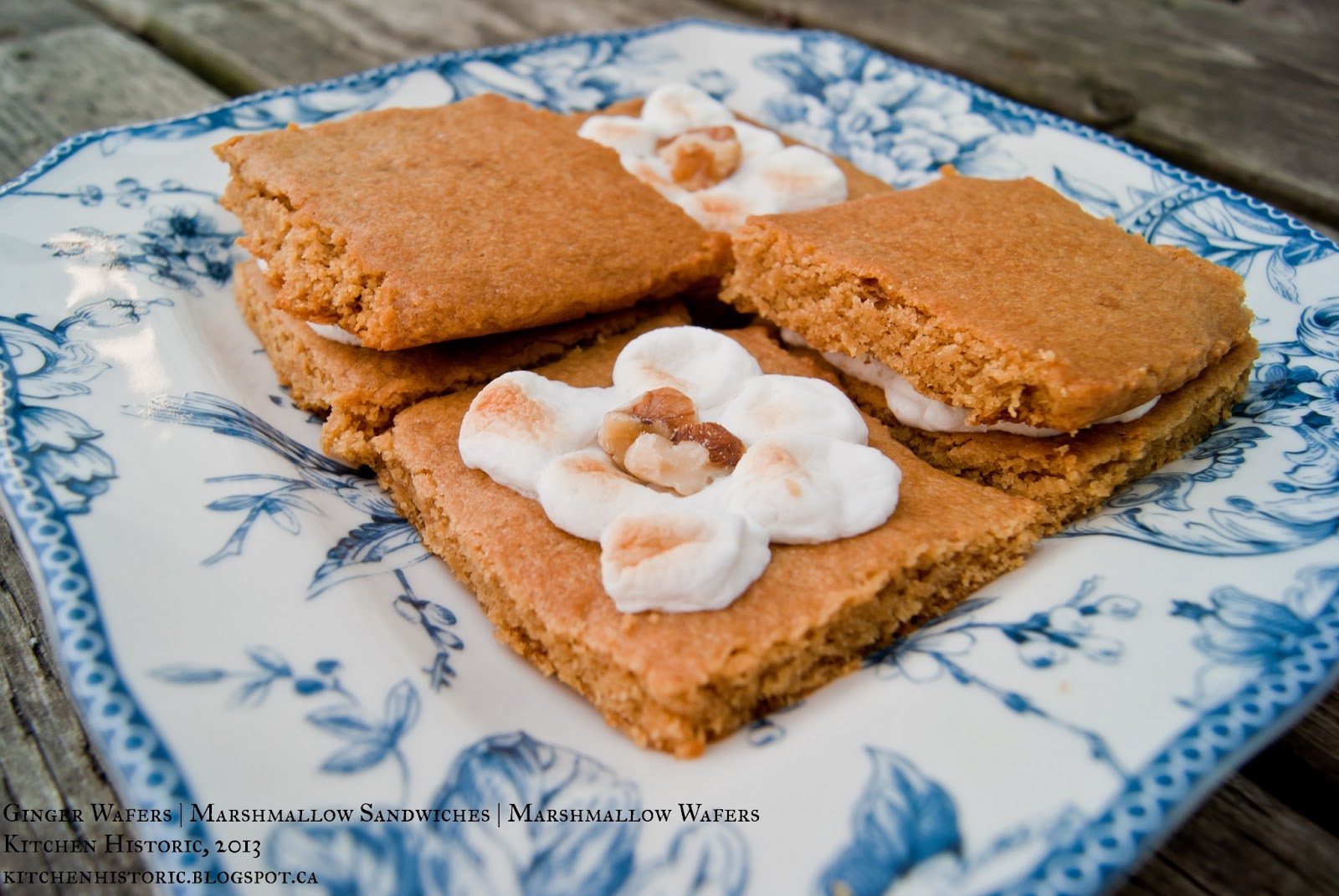 Kitchen Historic Ginger Wafers/Marshmallow Sandwiches/Marshmallow