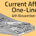 Current Affairs One-Liner: 4th November 2019
