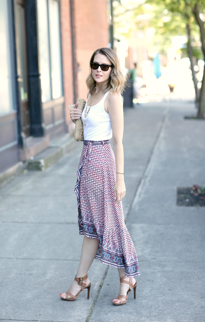 Ruffled Wrap Skirt | Penny Pincher Fashion | Bloglovin’