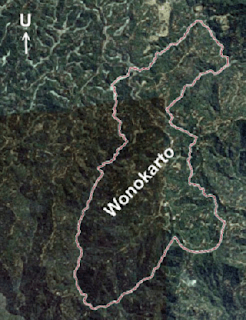 Peta Batas Wilayah Desa Wonokarto Ngadirojo Pacitan