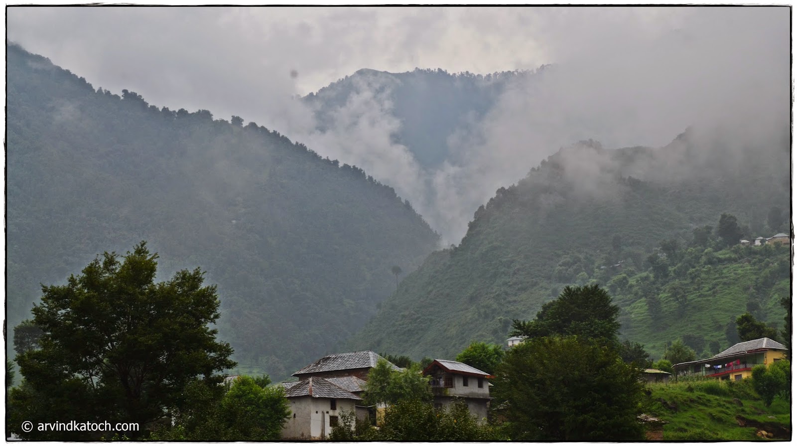 Himachali Village, Hills, Baijnath