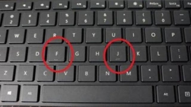لماذا يوجد خطّ تحت حرفي "J" و"F"؟ لماذا يوجد خطّ تحت حرفي "J" و"F"؟