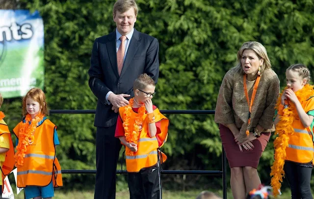 King Willem Alexander of the Netherlands and Queen Maxima of the Netherlands attend the opening of the King’s Games 2015 (Koningsspelen 2015) in Leiden