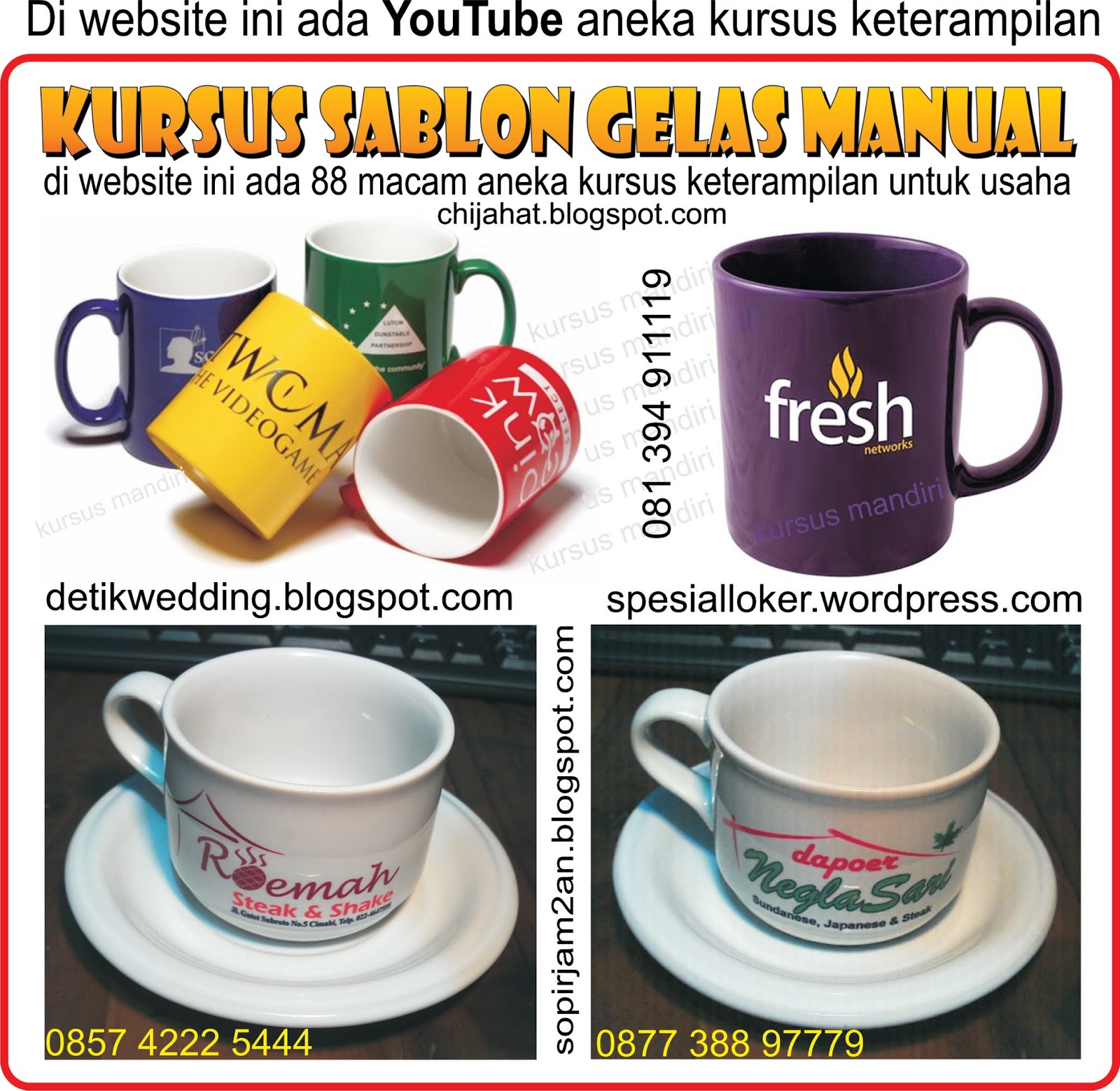 Kursus : Fotografi, Video shooting, PhotoShop, CorelDraw, Website, Tek
