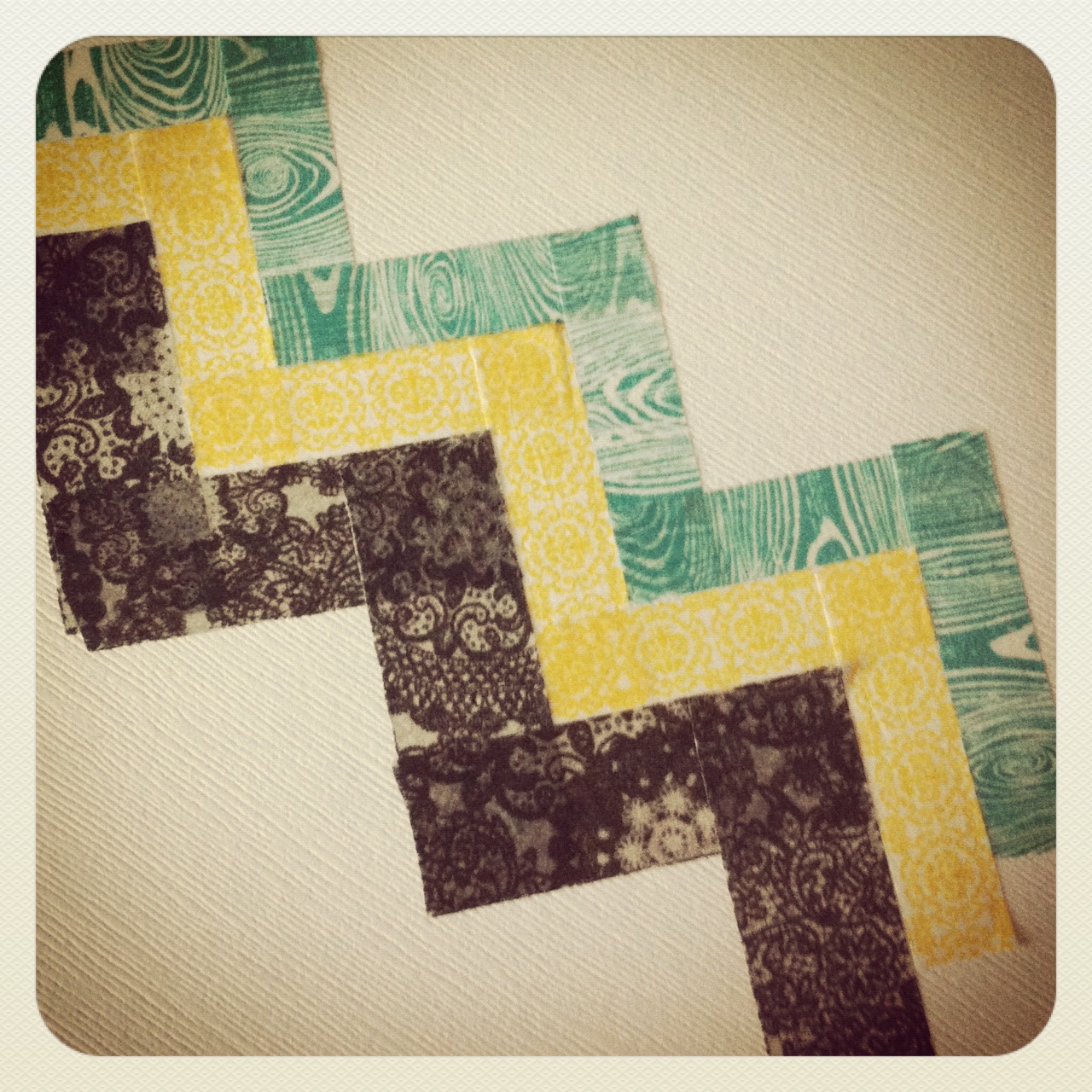 A Musing to Create easy chevron with washi tape