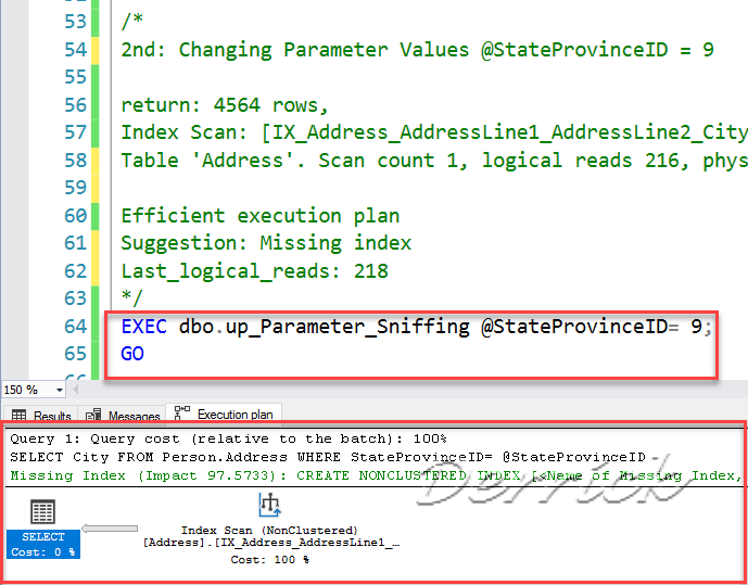 德瑞克：SQL Server 學習筆記 [SQL Server] Parameter Sniffing