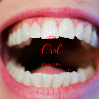 Healthy whitish teeth An example of a good oral hygiene