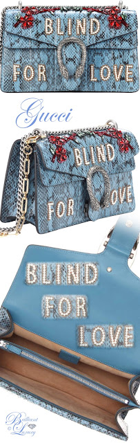 ♦Gucci Dionysus blue bejeweled snakeskin shoulder bag #pantone #bags #blue #brilliantluxury