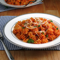 Roasted Red Pepper Pasta from Alida's Kitchen  