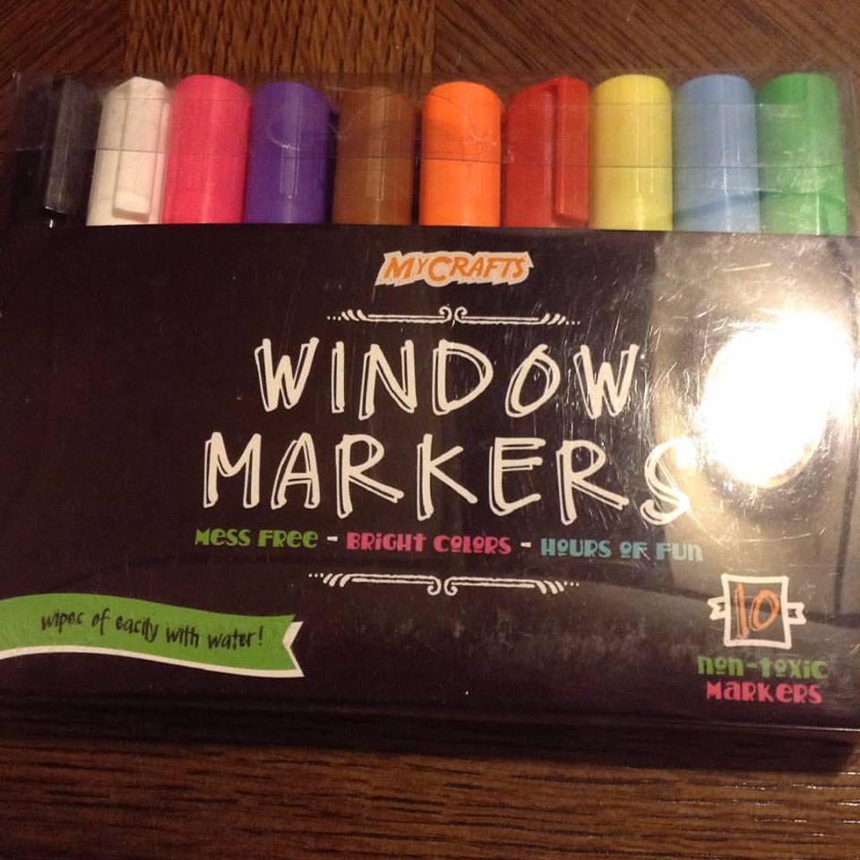 MarksvilleandMe Fun Washable Window Markers