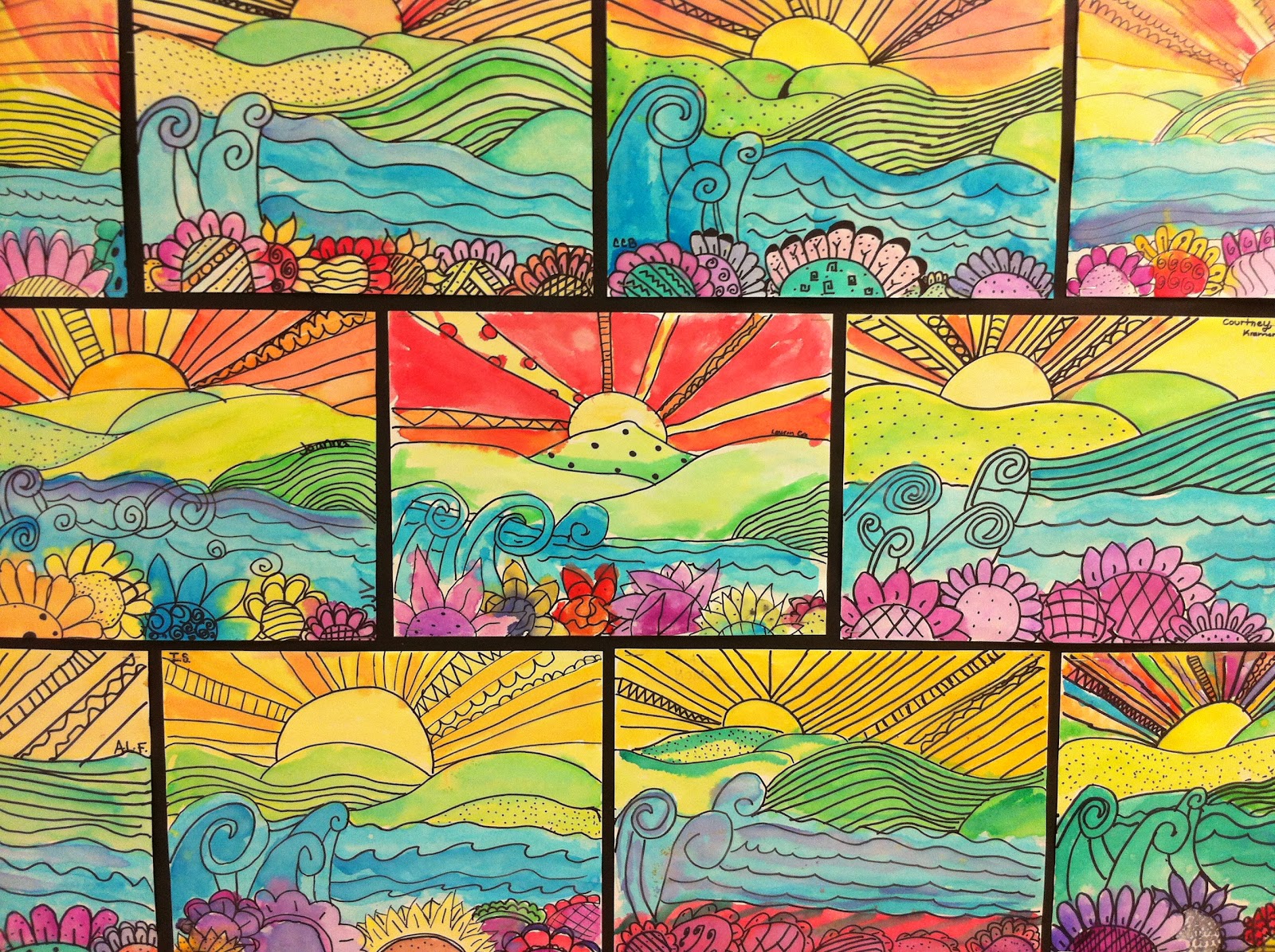 Apex Elementary Art Whimsical Landscapes