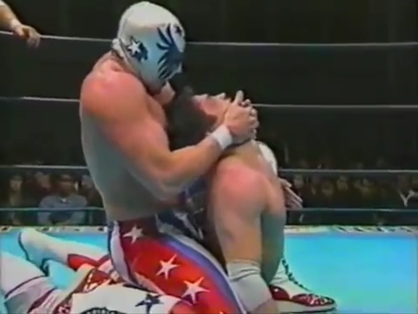 ProWresBlog: All Japan Pro Wrestling 2/25/1993 - Kenta Kobashi and Tsuyoshi  Kikuchi vs The Patriot and The Eagle