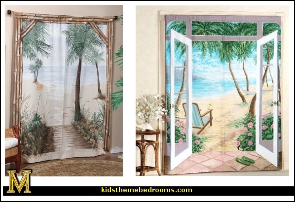 Beach Themed Kitchen Curtains Sports Themed Window Curtains