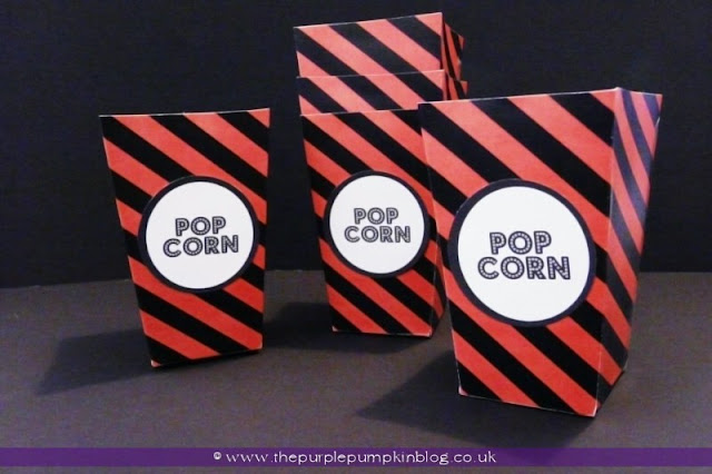 Halloween Snack Popcorn Boxes at The Purple Pumpkin Blog