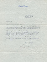 Carole Landis Letter