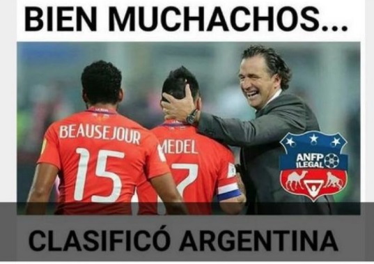 Memes Chile fuera del Mundial Rusia 2018