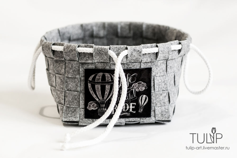 Woven Felt Baskets Tutorial