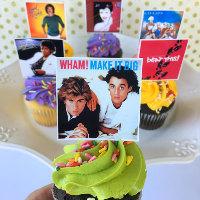 80s Party Cupcakes 
