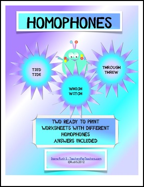 Homophones Free Worksheets 3rd Grade - A Worksheet Blog