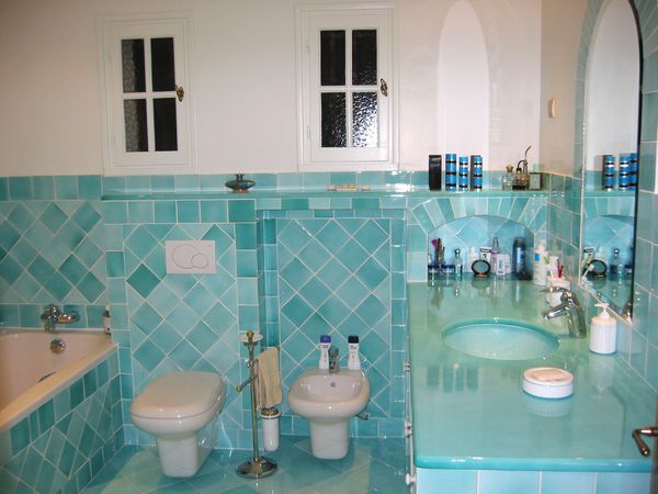 Baños color turquesa - Colores en Casa