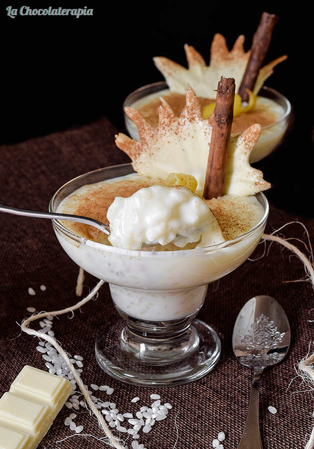 Arroz con leche y chocolate blanco — La chocolaterapia Arroz con leche y chocolate blanco — La chocolaterapia