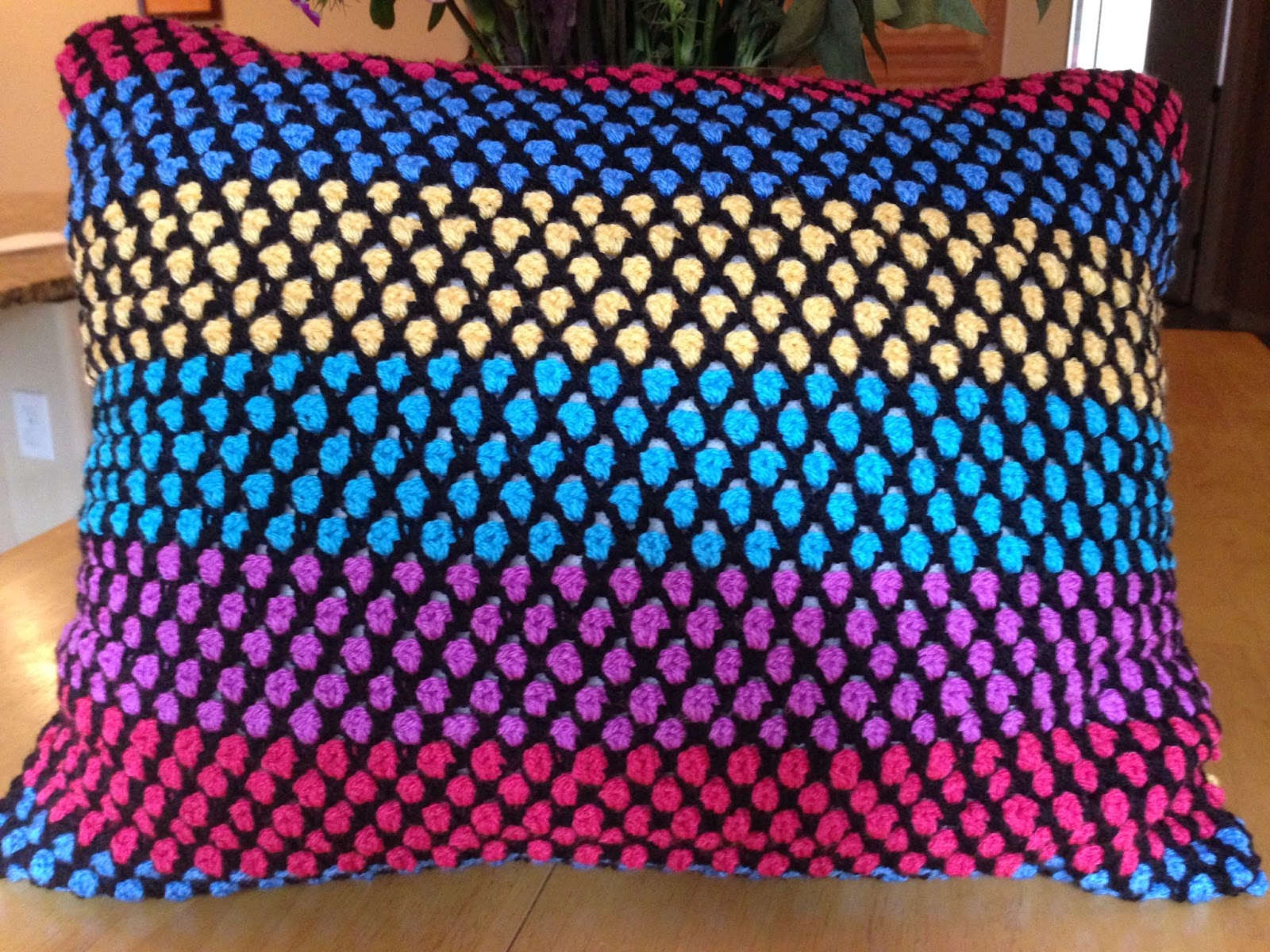 Da's Crochet Connection: Moroccan Tile Pillow