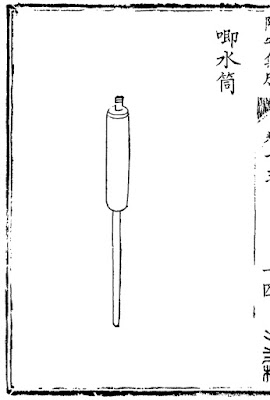 Ming Dynasty bamboo water gun Ming Chinese handheld water pump