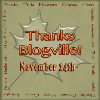 Thanks Blogville blog hop badge