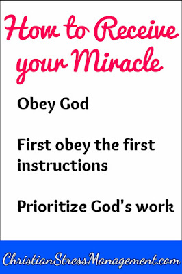 How to receive your miracle